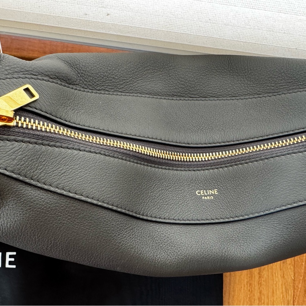 Celine gray medium Romi Leather Women's Bag - Picture 5 of 7